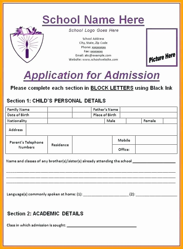 21k School Enrollment Form