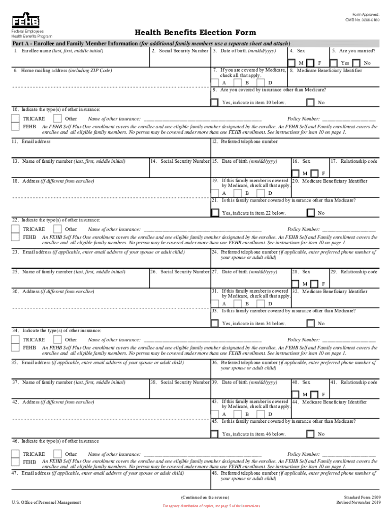 2809 Enrollment Form