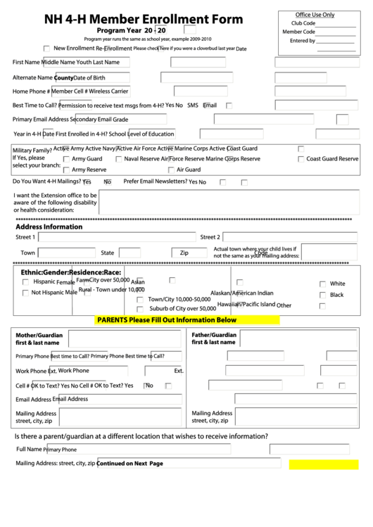 4-h-enrollment-form-enrollment-form