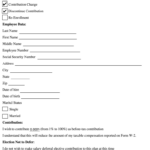 401k Enrollment Form