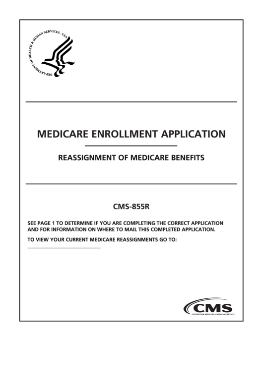 855r Medicare Enrollment Form