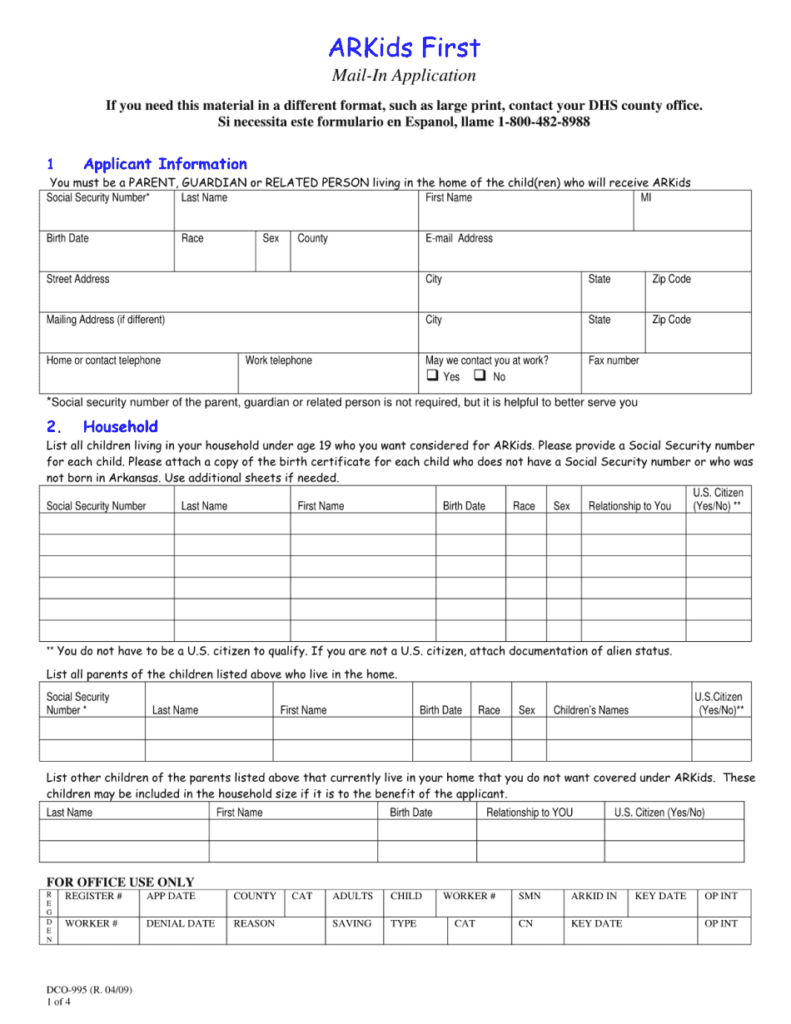 Arkansas Medicaid Provider Enrollment Form