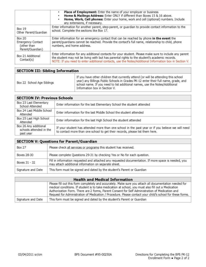 B.ed Enrollment Form