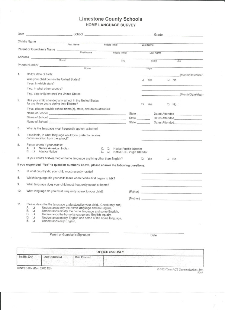 Box Hill High School Enrollment Form