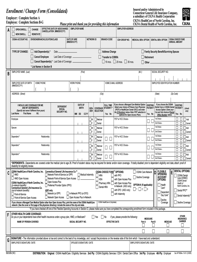 Cigna Provider Enrollment Form 2022