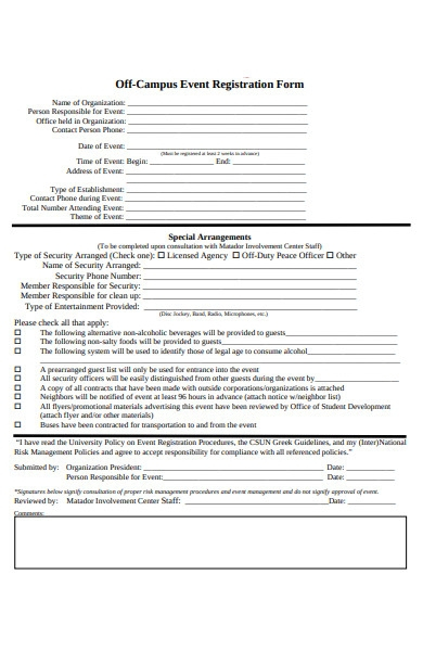 Csun 3rd Enrollment Form