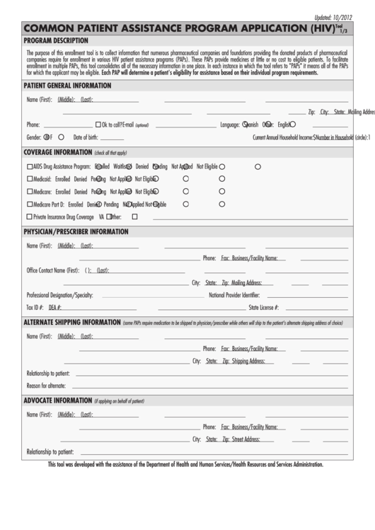 Enbrel Enrollment Form Enrollment Form