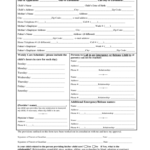 Enrollment Form Child Care