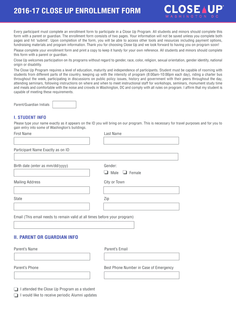 Enrollment Form Clsu