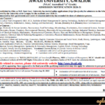 Enrollment Form Jiwaji University