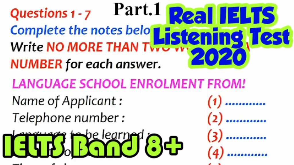 Enrollment Form Listening