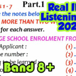 Enrollment Form Listening