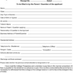 Enrollment Form Of College