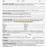 Enrollment Form Of Cu