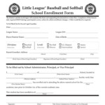 Enrollment Form Pdf