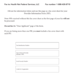 Health Net Federal Services Provider Enrollment Form