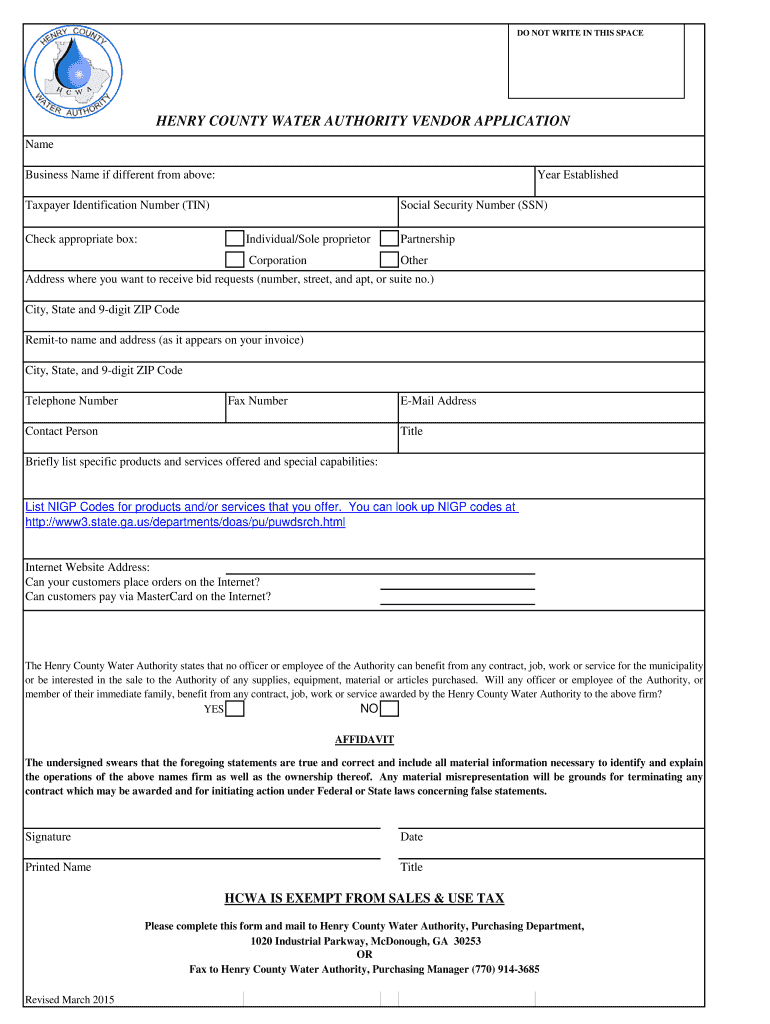 Henry County School Enrollment Form - Enrollment Form