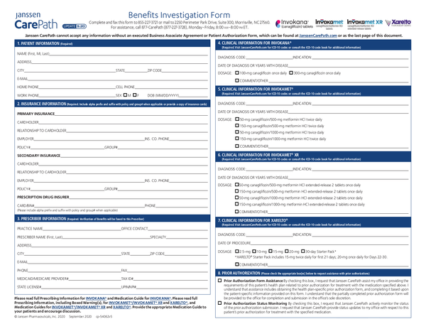 Janssen Carepath Enrollment Form