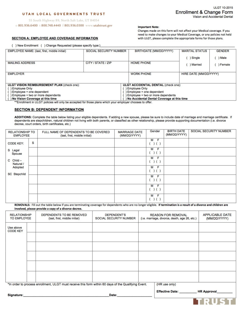 Local 371 Enrollment Form