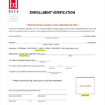 Marcus High School Verification Of Enrollment Form Look Like