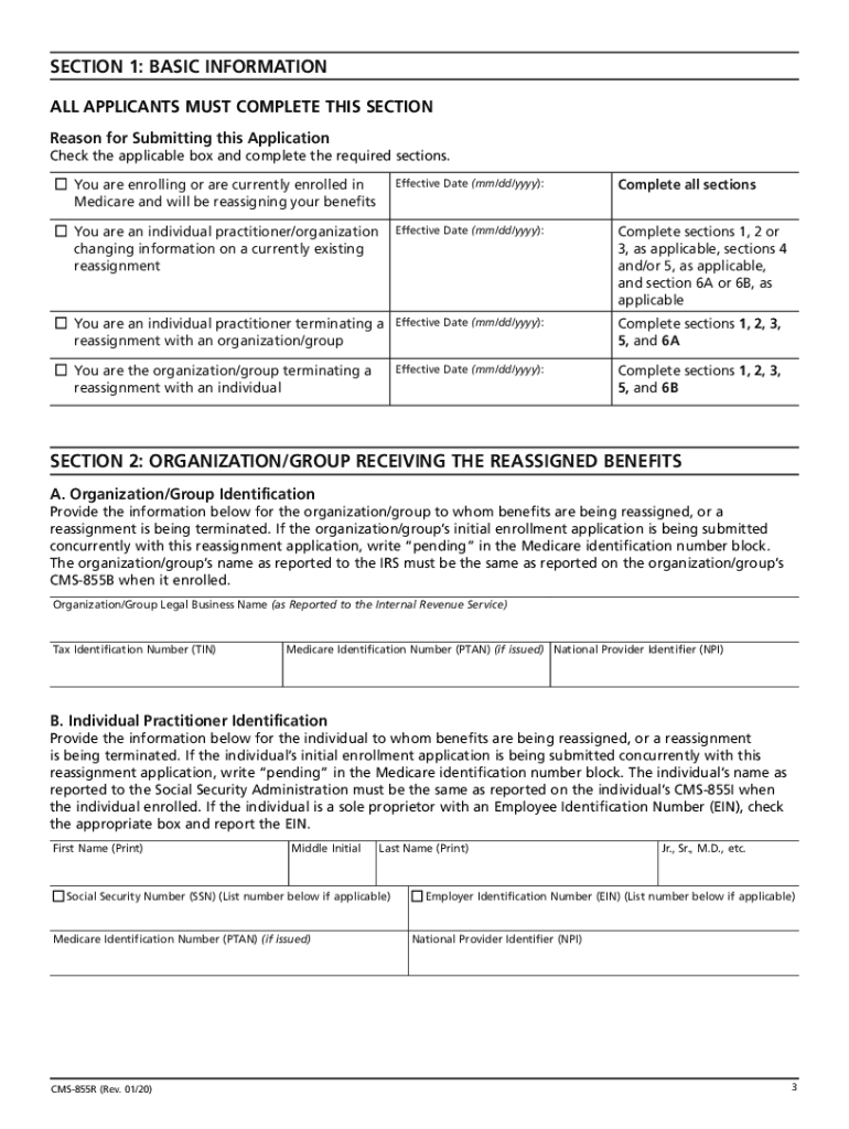 Medicare Provider Enrollment Form 8551