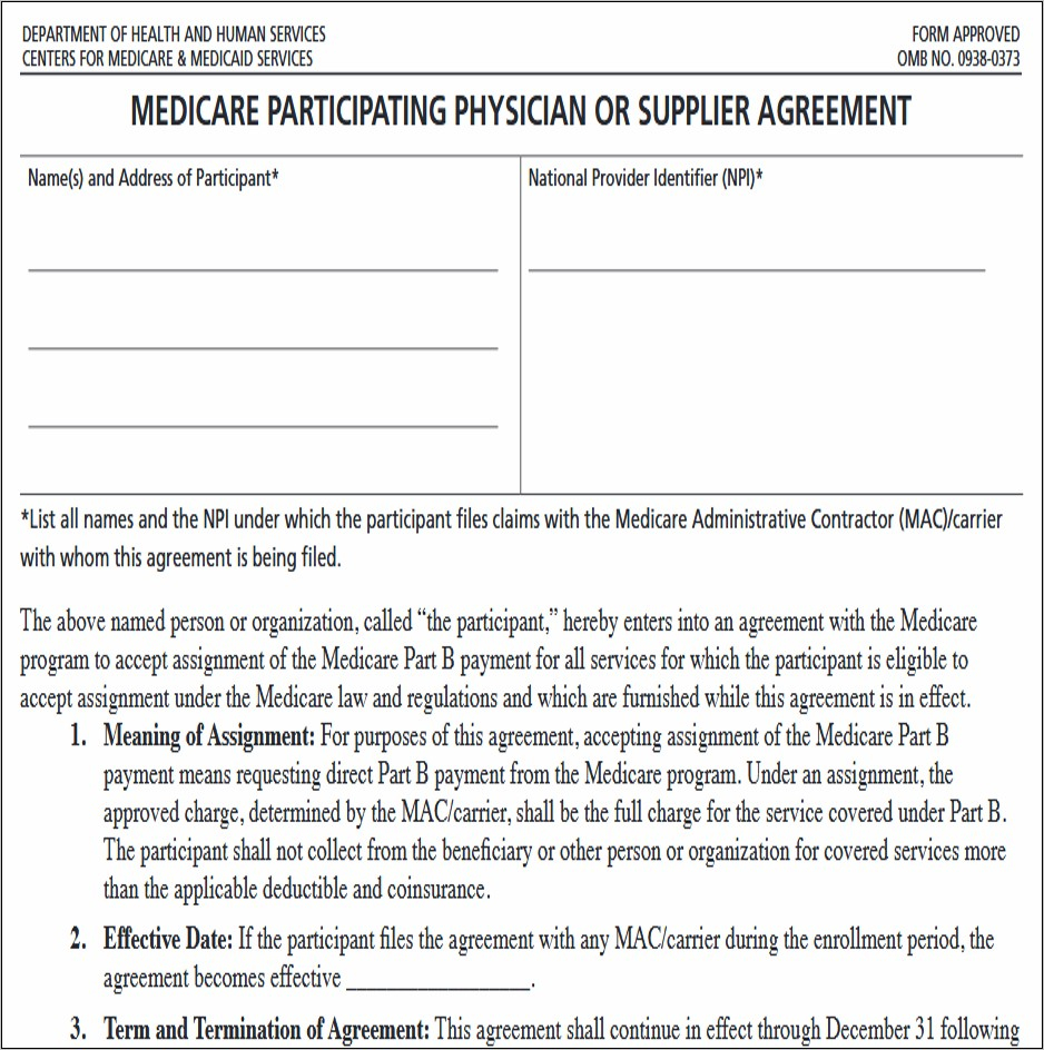 Medicare Provider Enrollment Form 855b