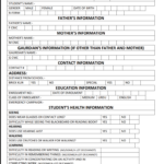 New Student Enrollment Form School Education Department Punjab Pdf