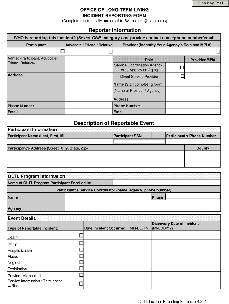 Oltl Provider Enrollment Information Form