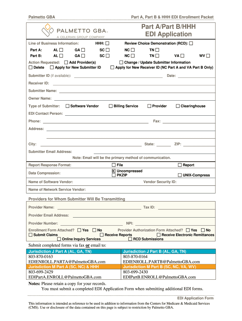 Palmetto Gba Dde Enrollment Form