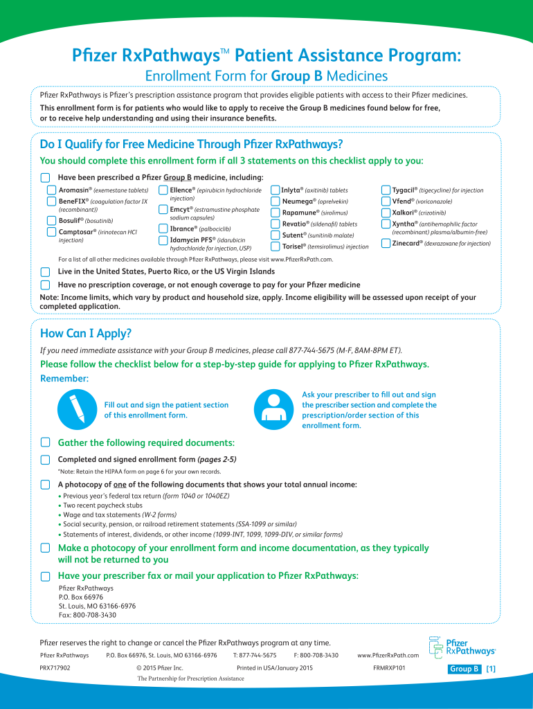 Pfizer Oncology Together Enrollment Form