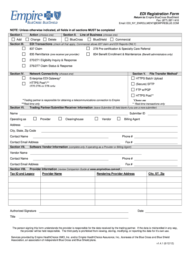 Provider Enrollment Form Blue Cross Blue Shield Louisiana