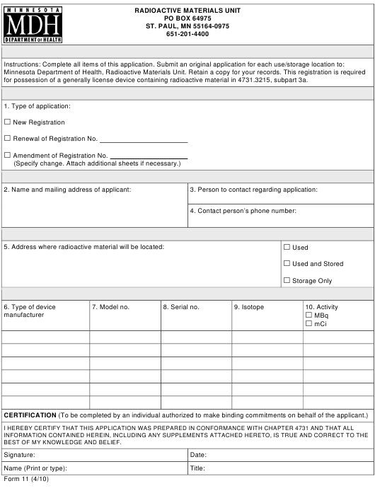 Registration Form 11