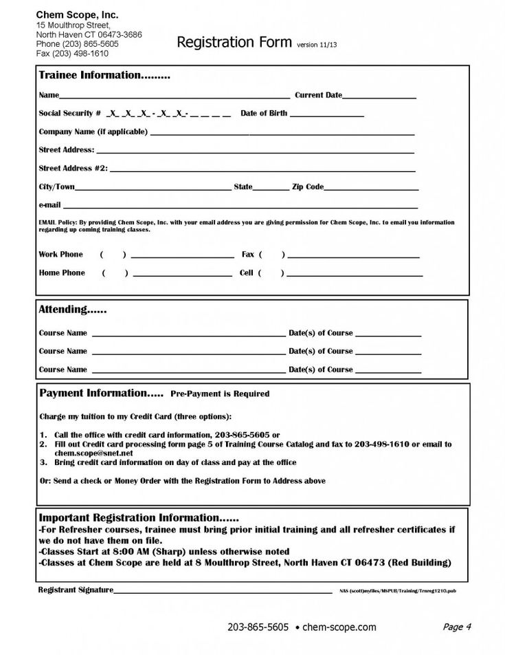 Registration Form 3030 Stem Programme