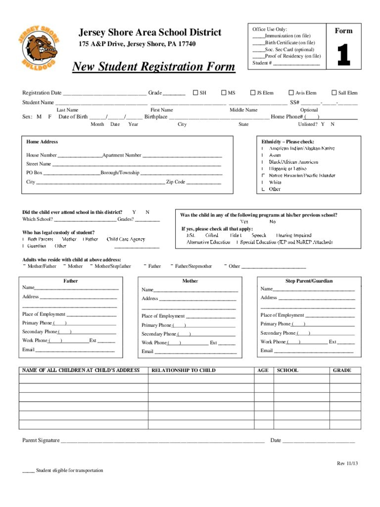 Registration Form 5