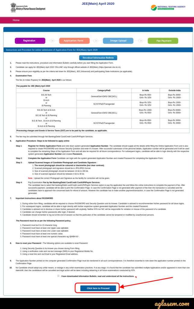 Registration Form Jee Mains 2024