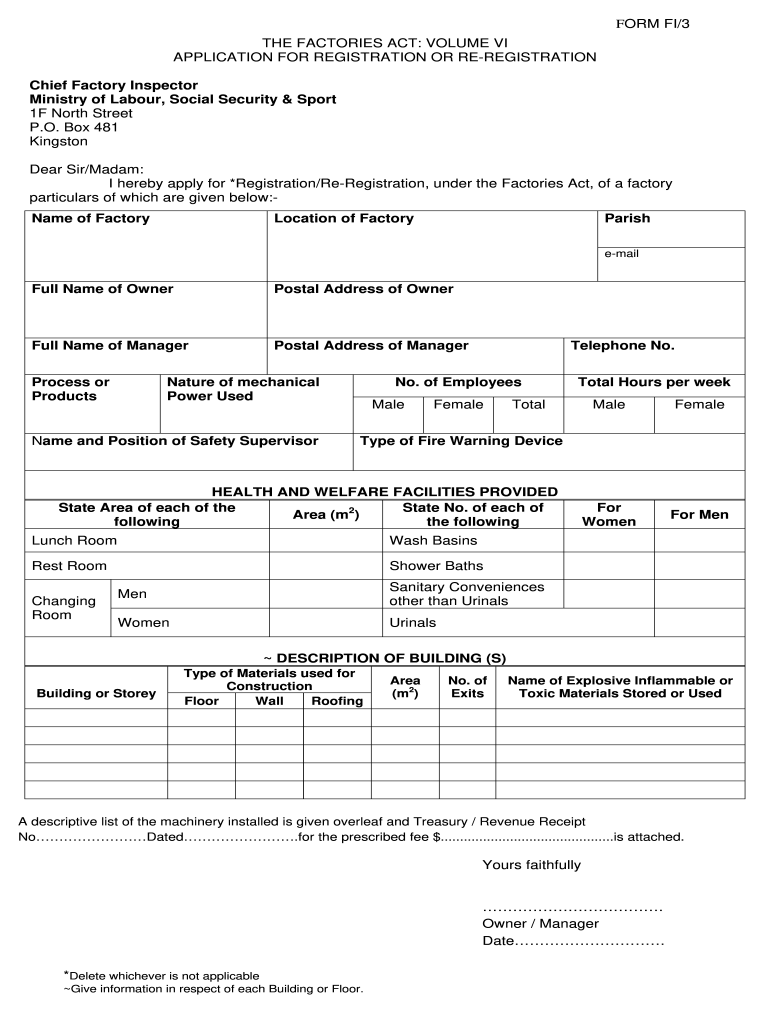 Registration Form Labour Card