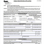 Registration Form Vehicle