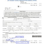 Registration Renewal Form Dmv