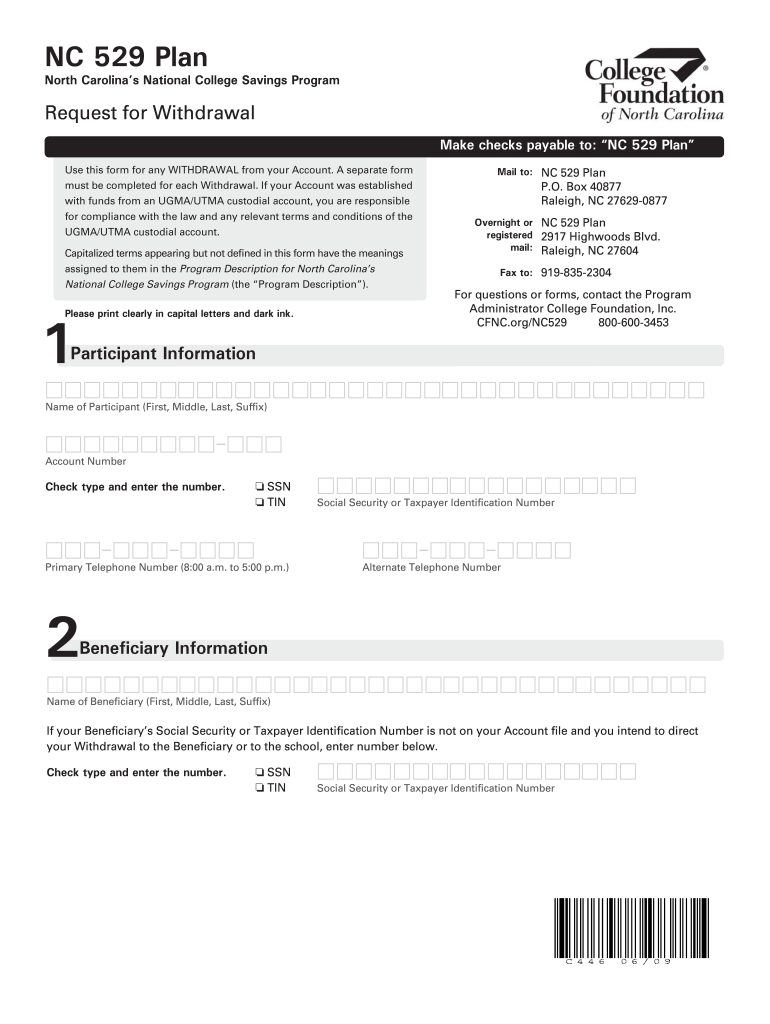 Scholars Choice 529 Enrollment Form