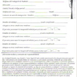 School Enrollment Form In Spanish