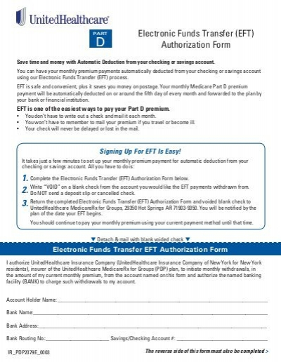 United Healthcare Provider Eft Enrollment Form