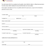 Verification Of Enrollment And Attendance Form In School