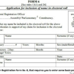 Voter Enrollment Form 6