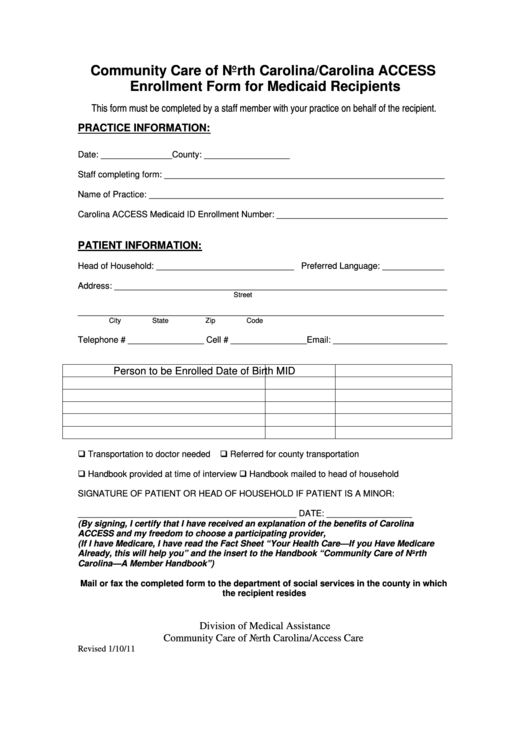 Wyoming Medicaid Provider Enrollment Form