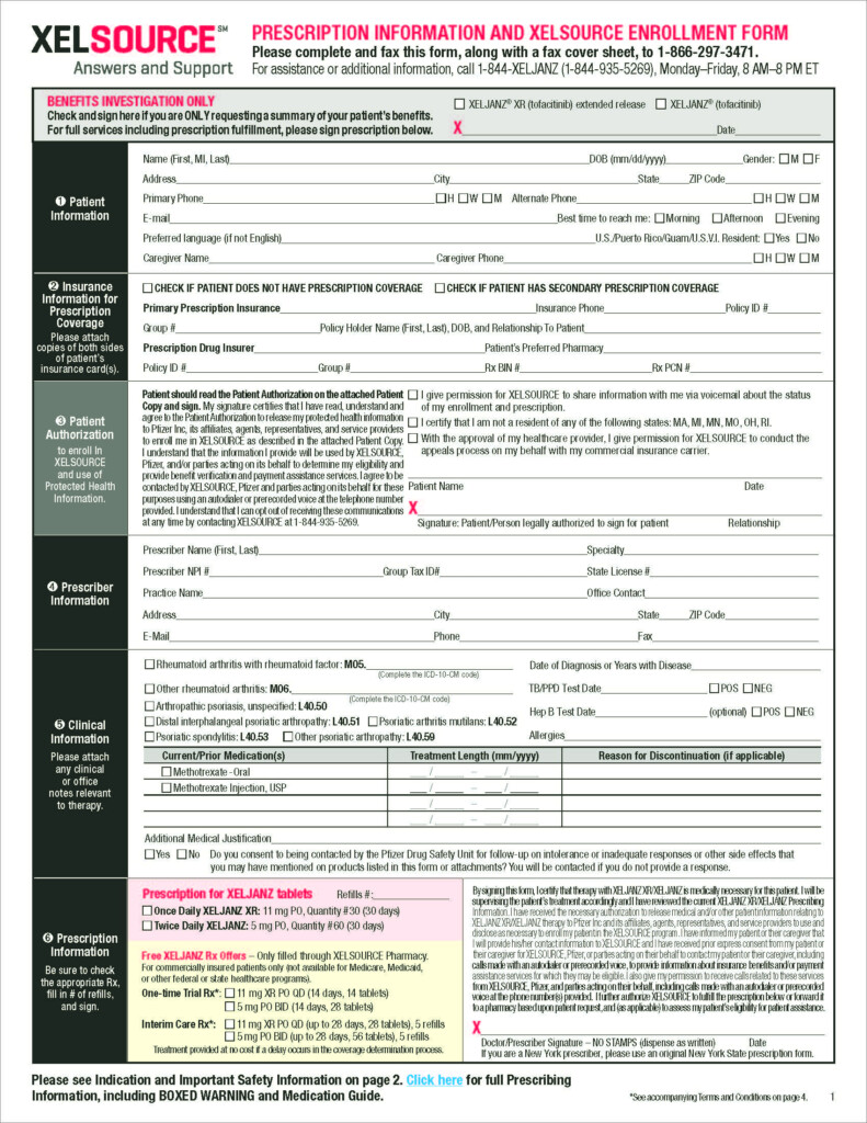 Xelsource Enrollment Form 2022