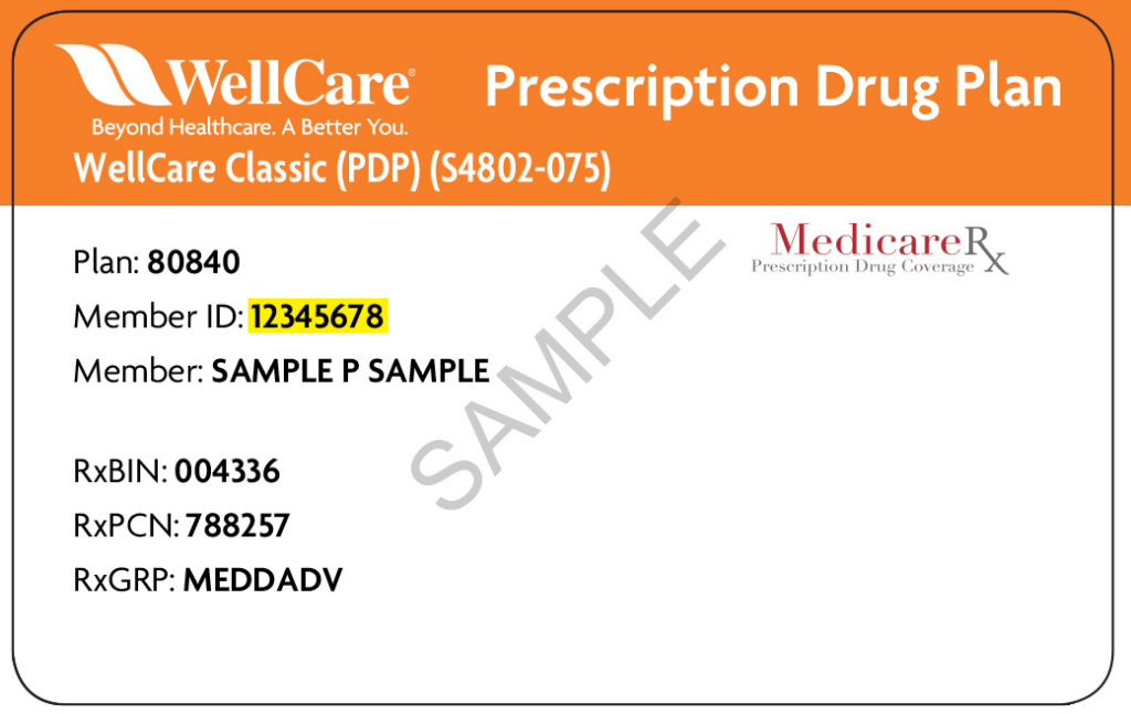 2019 Wellcare Medicare Prescription Drug Plan Individual Enrollment Form