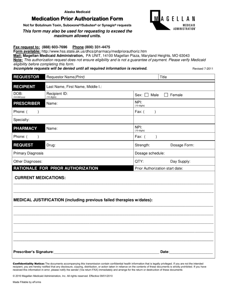 Alaska Medicaid Provider Enrollment Forms