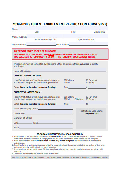 Ca School Enrollment Form