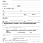 Charter School Student Enrollment Notification Form