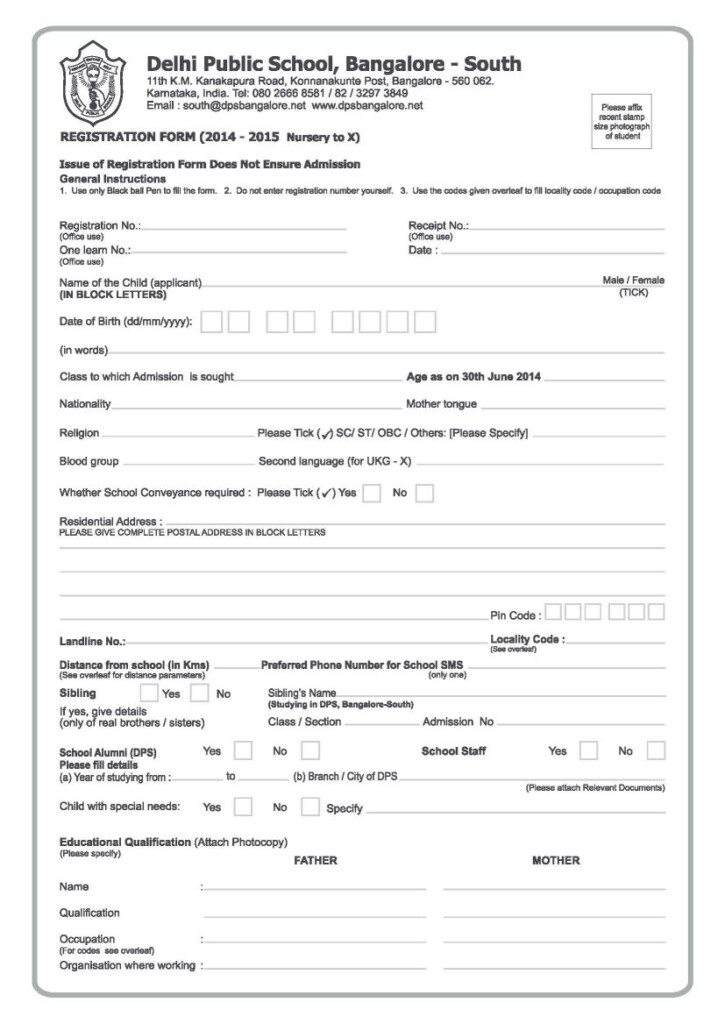 Dps School Choice Enrollment Form